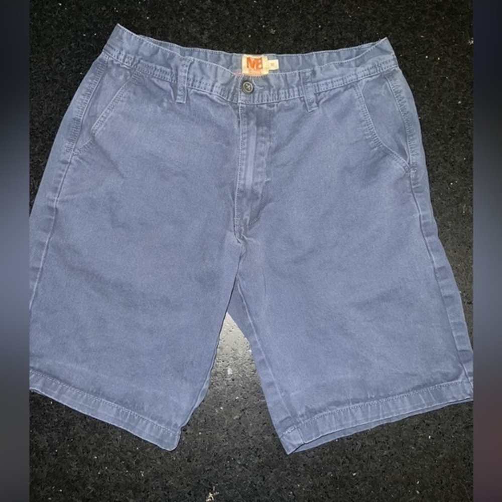 UEC MICHAEL BRANDON NAVY BLUE CHINO SHORTS SZ 30
